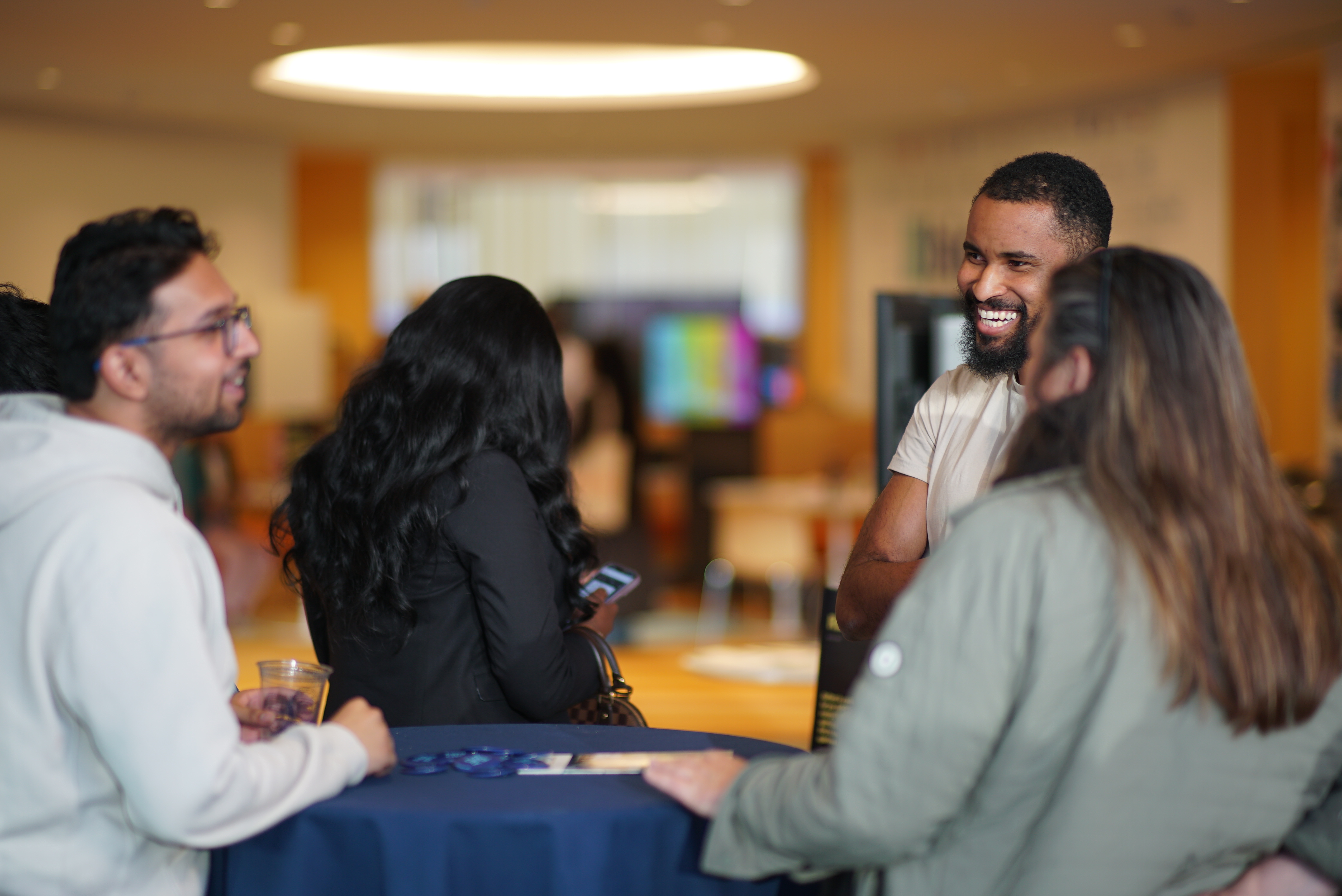 students laughing together